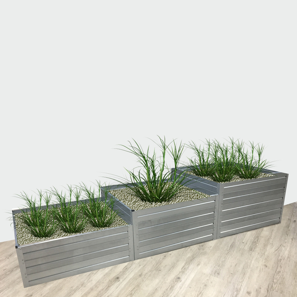 Raised Bed "Stairs", Galvanized