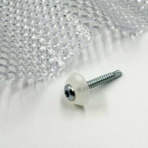 40mm Metal Screws with UV-Protected Washers (50 pcs)