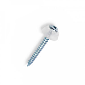 50mm Wood Screws with Clear Washer for Polycarbonate (50 pcs)