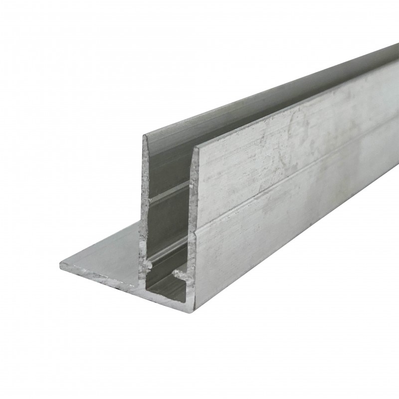 Aluminum F-Profile for Polycarbonate Edge Finishing, 10mm