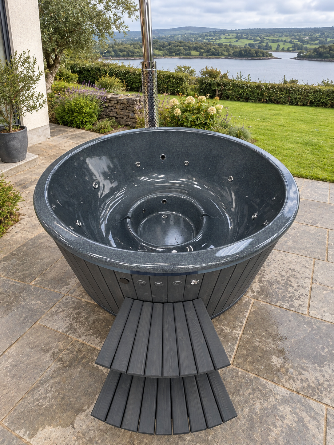 Integrated Wood-Fired Hot Tub – Hydro & Air Massage - Image 3