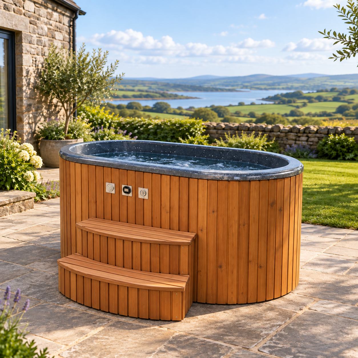 Duo Wood-Fired Hot Tub – Air Massage