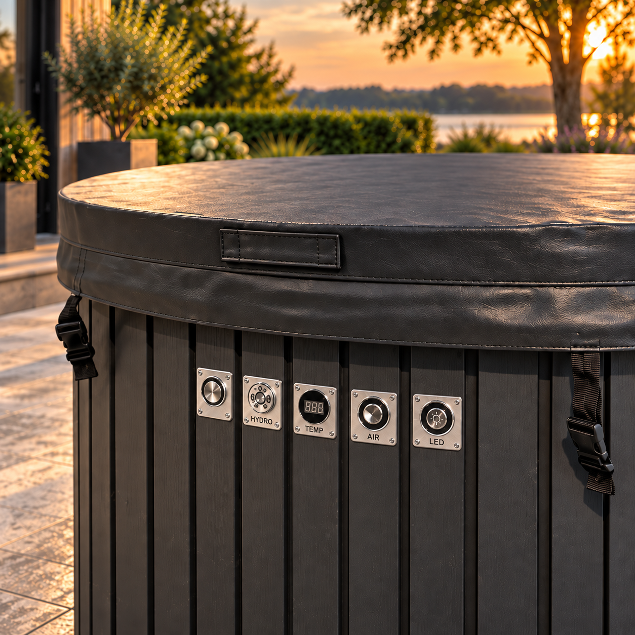 Integrated Wood-Fired Hot Tub – Hydro & Air Massage - Image 5